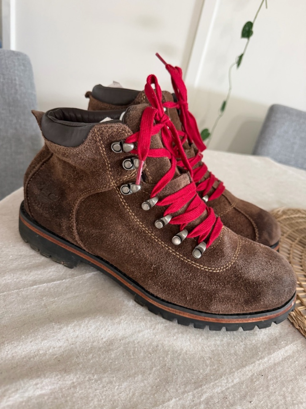 Timberland Dardin Hiker Men's Brown Suede Hiking Trail Boots 10.5 Wide Lace up